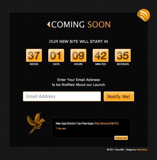 Coming Soon Page Templates