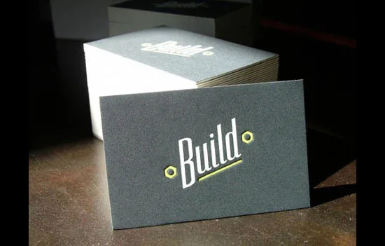 Build letterpress business cards