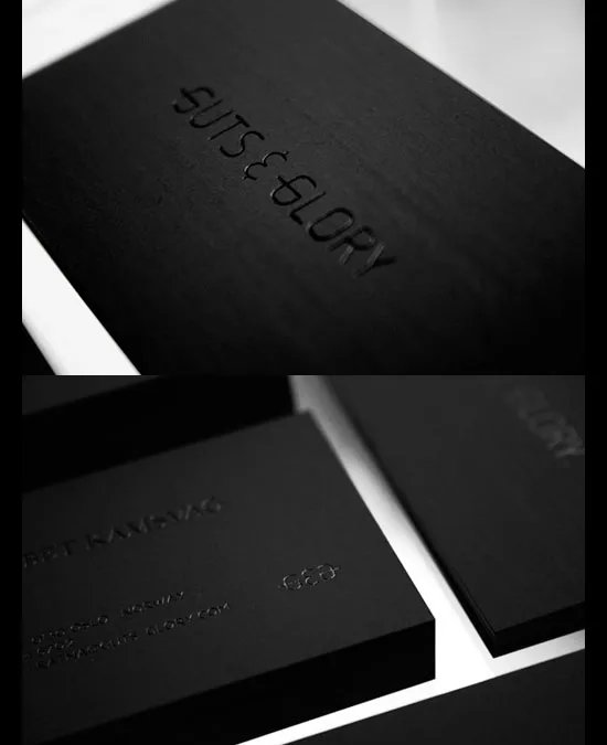Guts & Glory letterpress business cards
