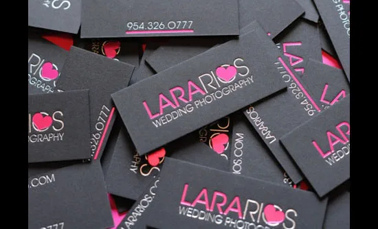 Lara Rios letterpress business cards