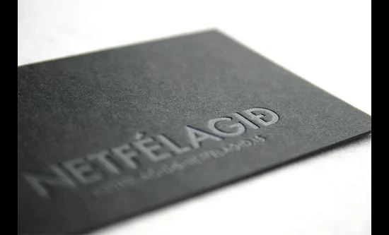 Netfelagid letterpress business cards