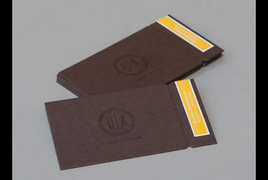 Q&A Creatives letterpress business cards