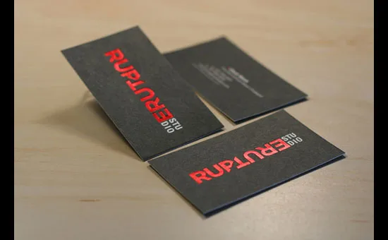 Rupture Studio letterpress business cards