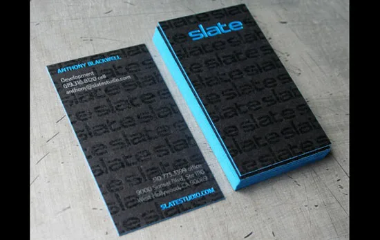 Slate Studio letterpress business cards
