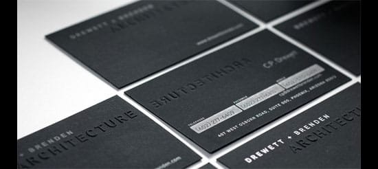 letterpress business cards