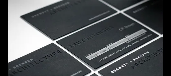 drewett letterpress business cards