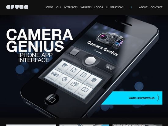 Dark Portfolio Websites