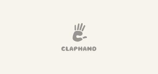 Clap Hand hand logos