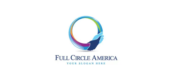 Full Circle America hand logos