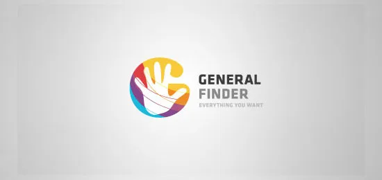 General Finder hand logos