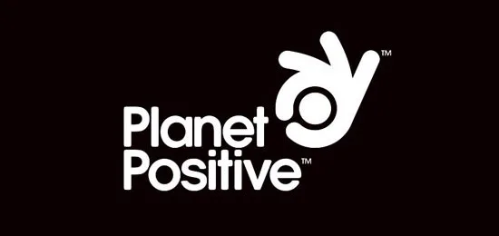 Planet Positive hand logos