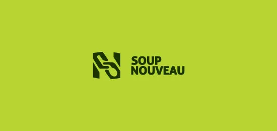 Soup Nouveau hand logos