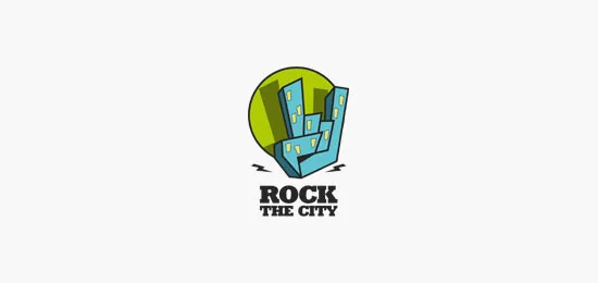 rock the city hand logos
