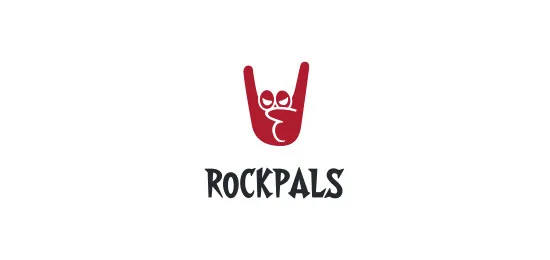 rockpals hand logos