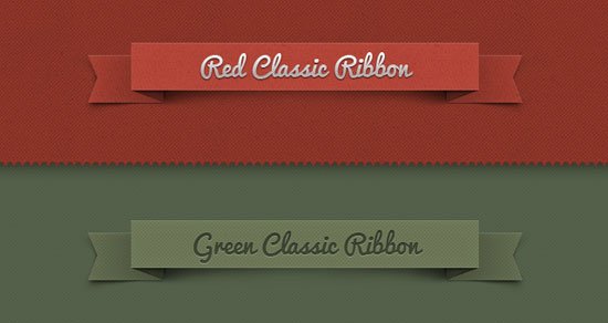 free psd ribbons