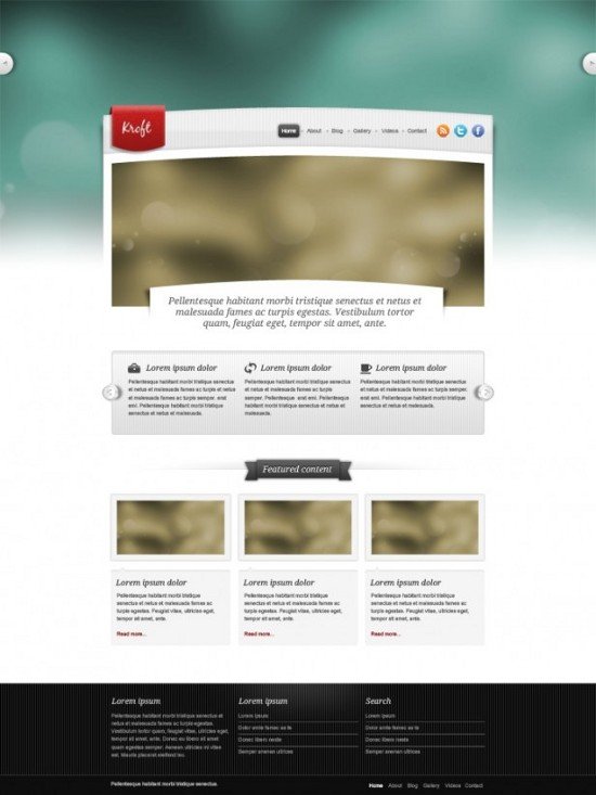 Free Website Templates PSD