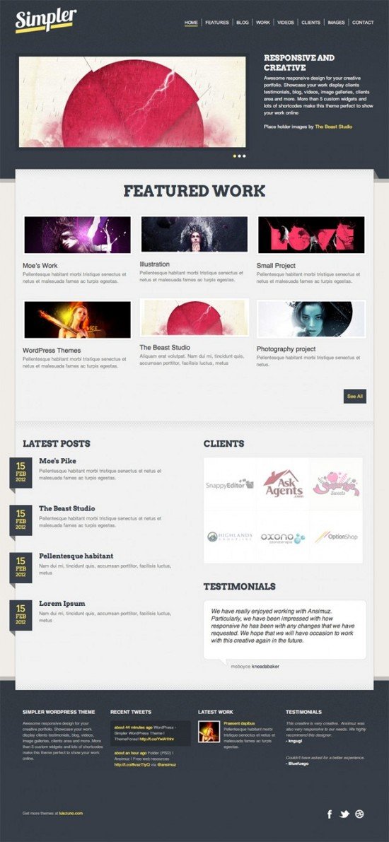 Free Website Templates PSD