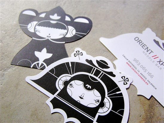 Creative Black and White Business Cards