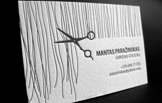 Creative Black and White Business Cards