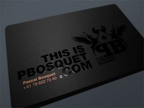 Creative Black and White Business Cards