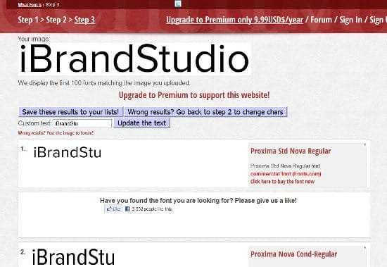 how to identity unknown font