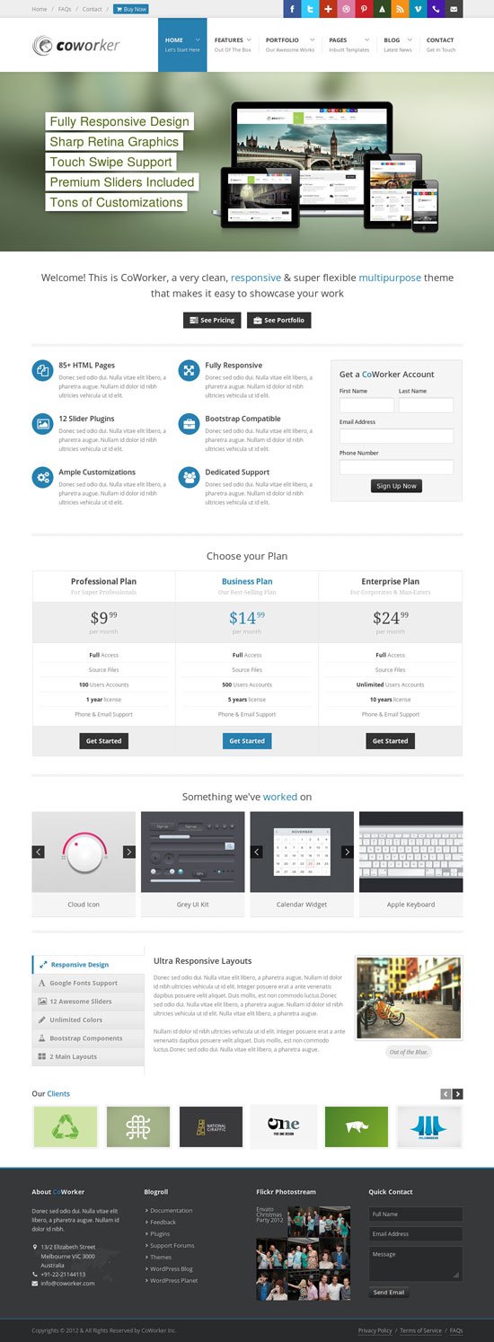 Multipurpose WordPress Theme