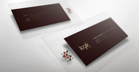 Transparent Business Cards