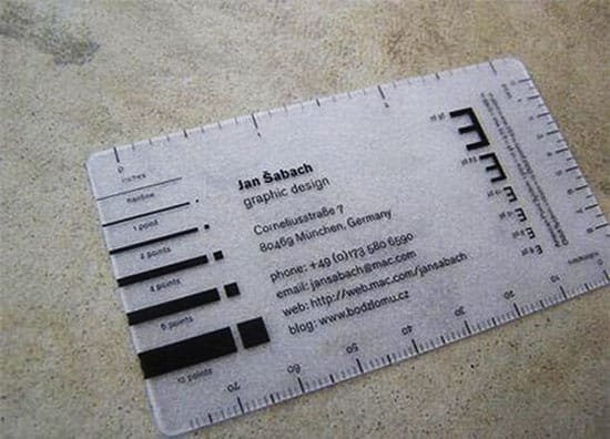 Transparent Business Cards