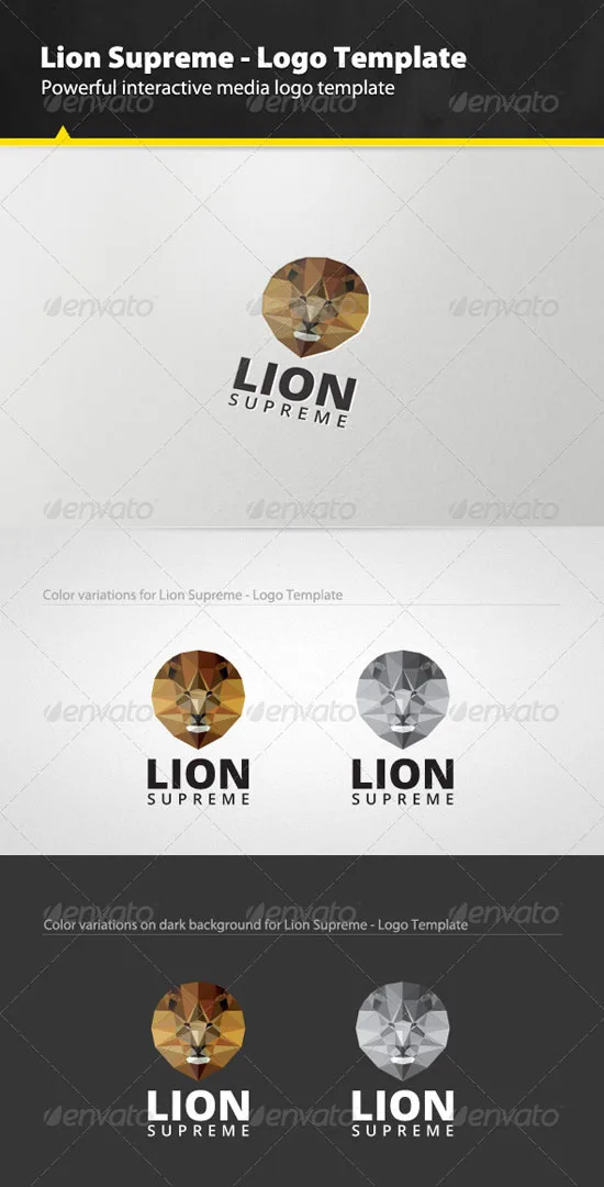 Amazing Lion Logos
