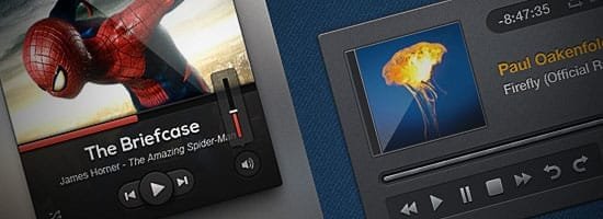 free media player psd templates