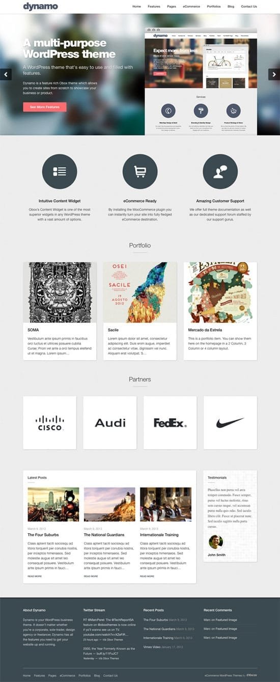 Blurred Background Website Templates