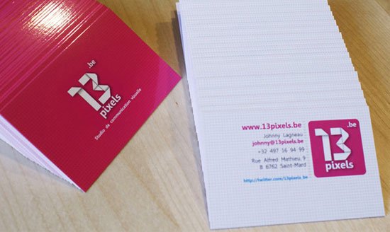 Pink Business Cards