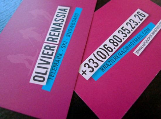 Pink Business Cards