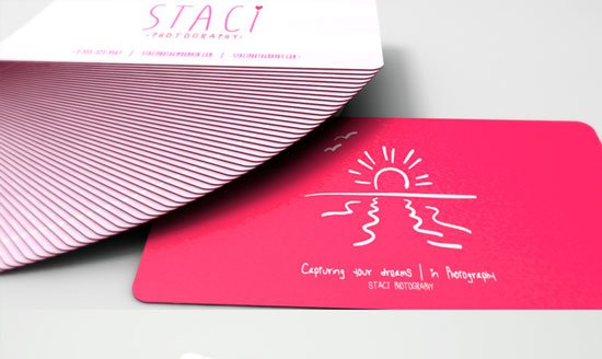 Pink Business Cards