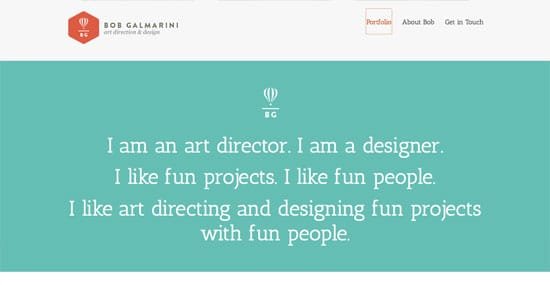 Flat Design Portfolio Websites