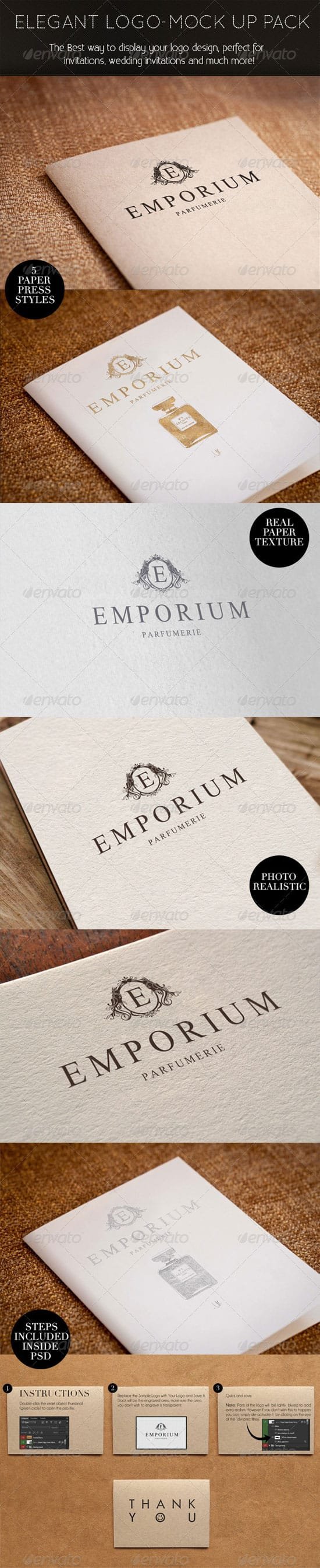 Photorealistic Logo Mockups