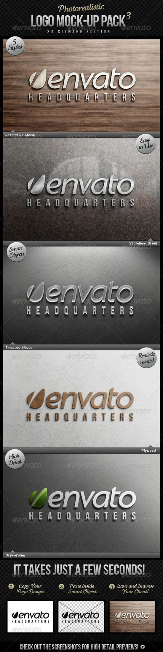 Photorealistic Logo Mockups