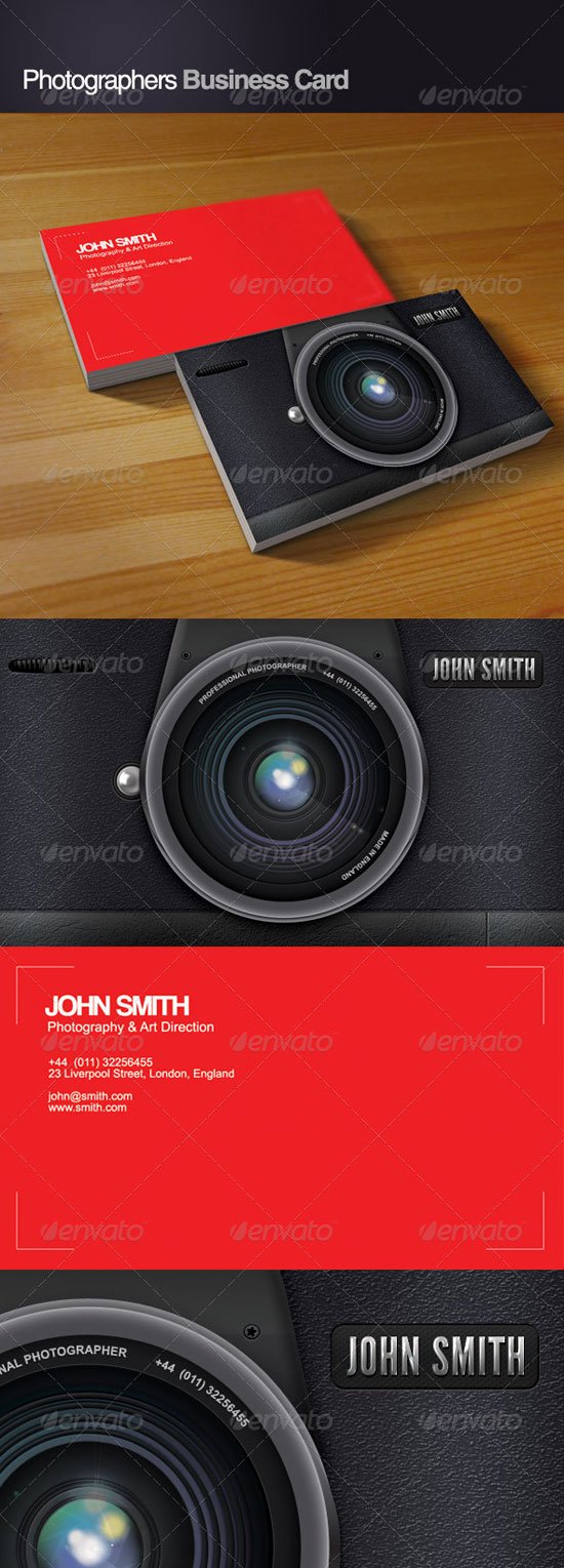 Photographer Business Cards