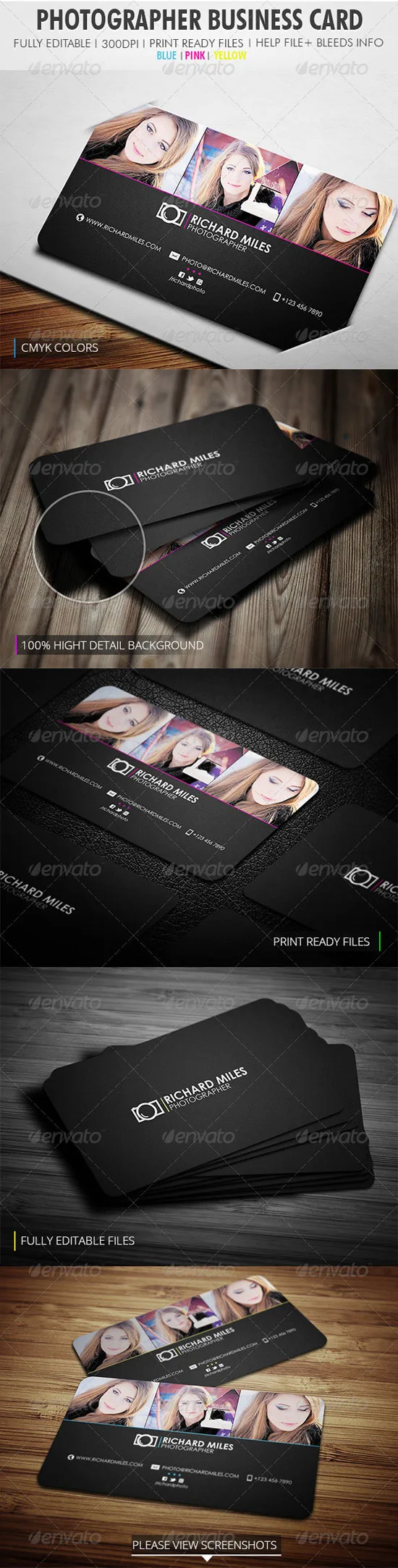 Photographer Business Cards