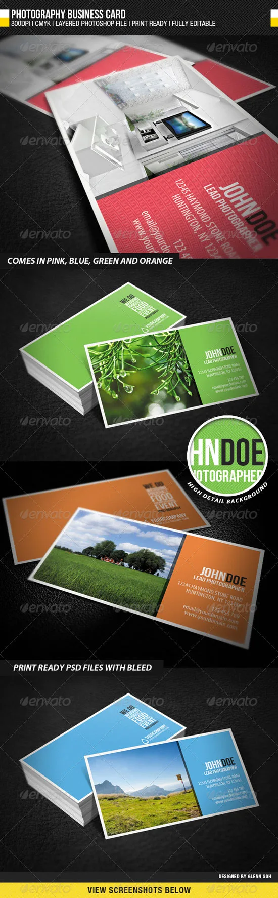 Photographer Business Cards