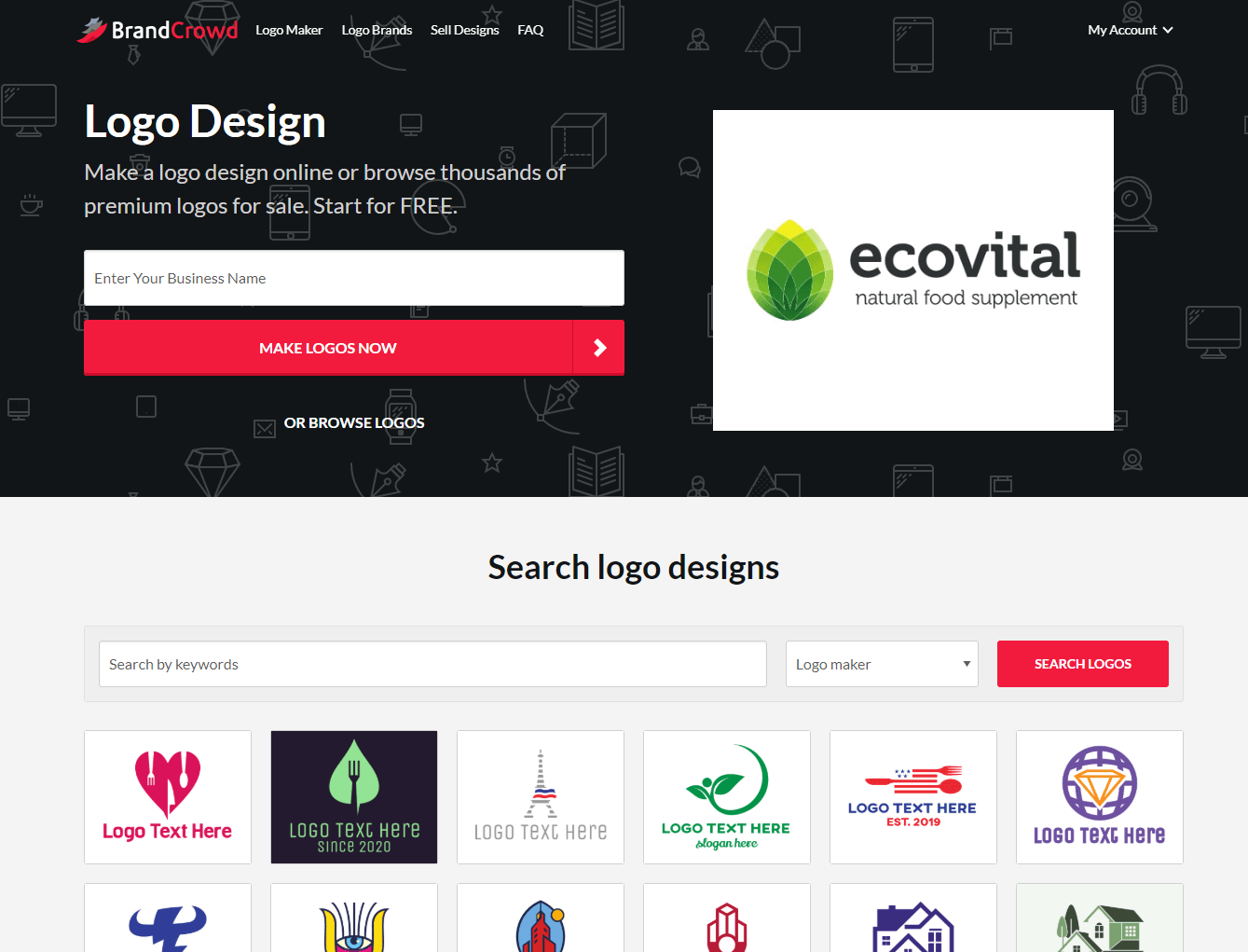 BrandCrowd Best Logo Marketplace