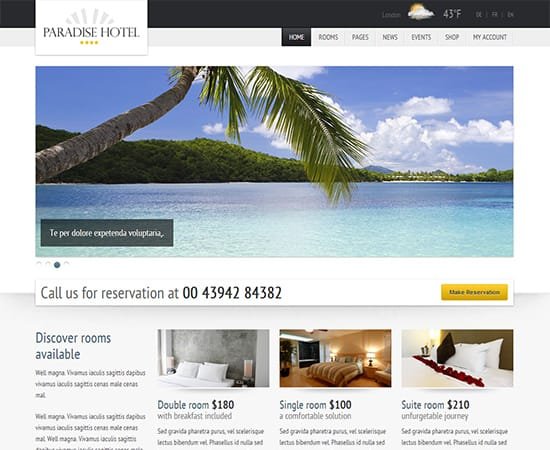 Hotel Website Templates