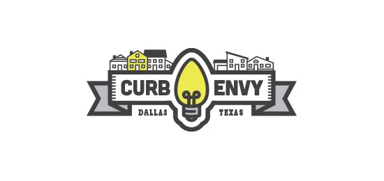 Curb Envy Font Combination Logos