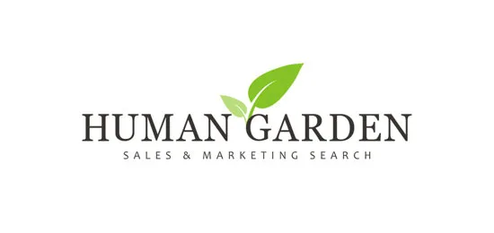 Human Garden Font Combination Logos