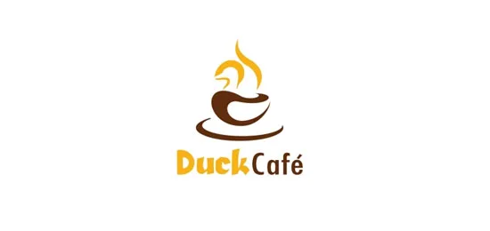Duck café Font Combination Logos