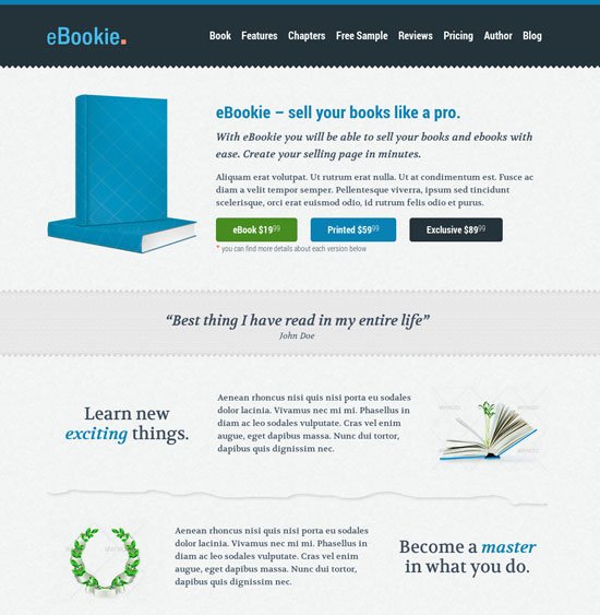 Best Web Templates for Selling Books