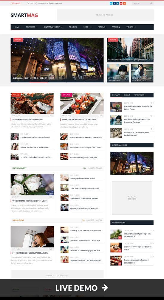 WordPress Magazine Themes