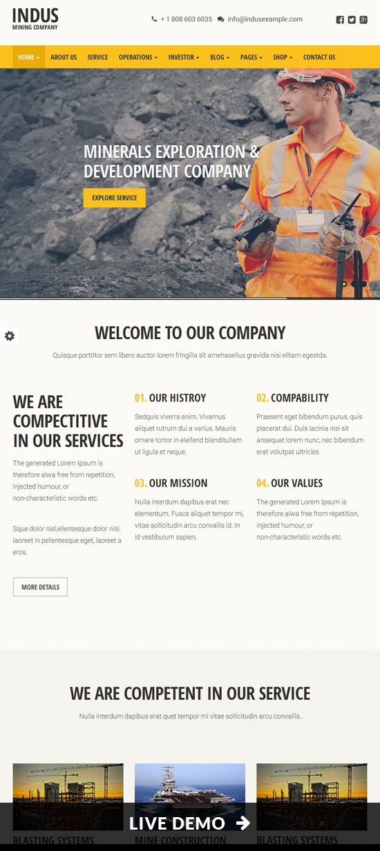 Connstruction Website Templates