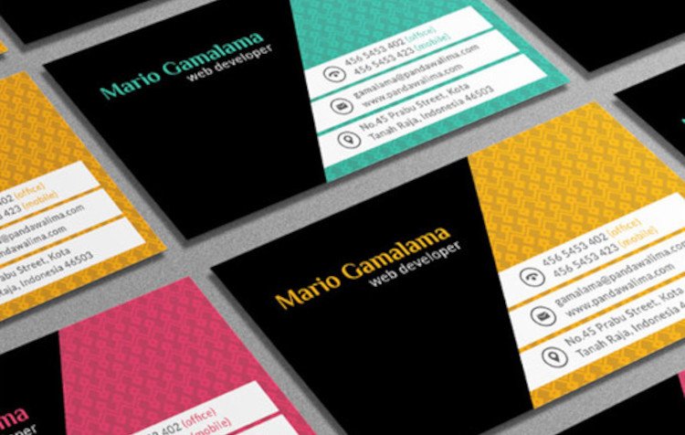 Free Malam Business Card Template