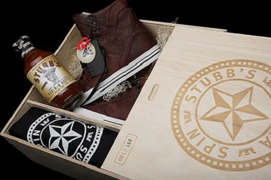 Supra x Spin Magazine x Stubb’s Bar-B-Q Skytop Packaging Designs